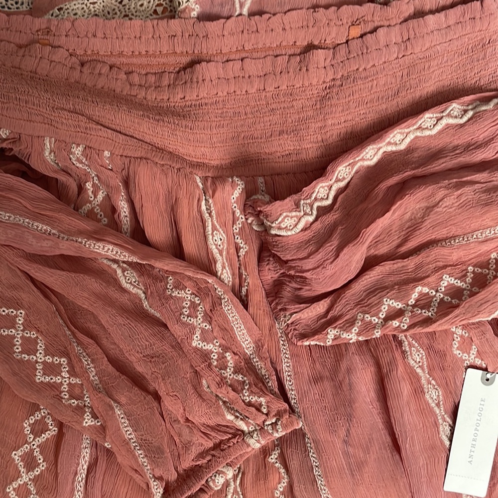 Anthropologie Floreat Orchard Off-Shoulder Dress - Picture 5 of 14